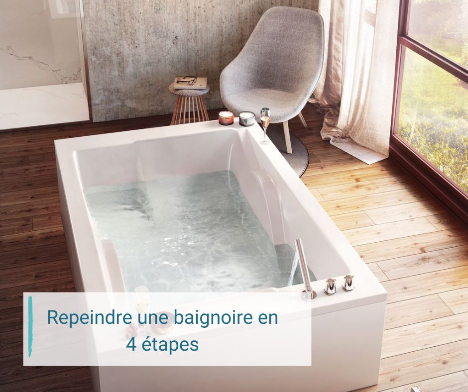 Etapes DIY pour repeindre une baignoire - BnbStaging le blog
