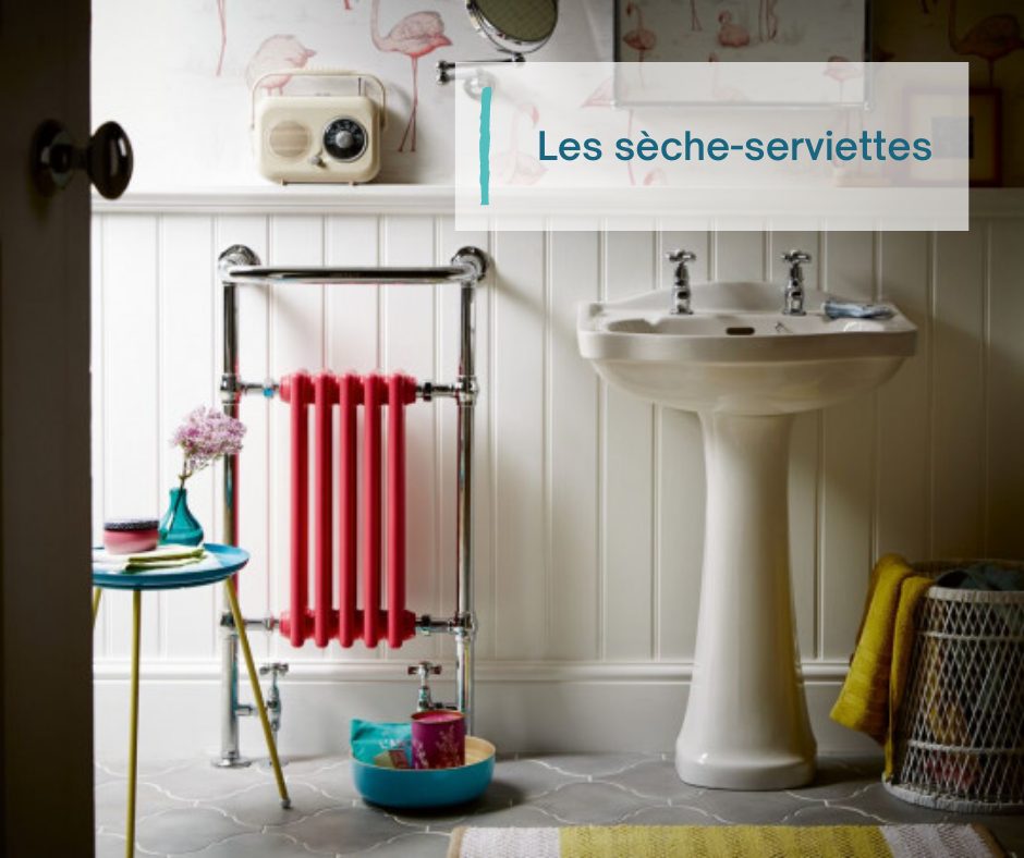 Radiateur mural salle bain sèche-serviettes chauffage d´appoint electrique