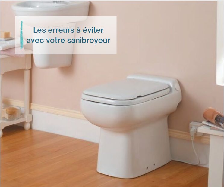 17 erreurs à éviter avec un WC sanibroyeur  Sanibroyeur, Wc broyeur,  Amenagement toilettes