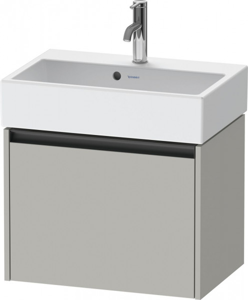 Meuble Pour Lavabo Encastrable Duravit Ketho.2 Compact 1 tiroir, poignée anthracite, pour Lavabo Vero Air 584x440x390mm Gris béton mat K25073007070000