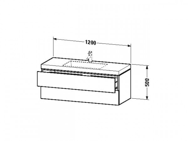 Duravit Badkamermeubel Set L-Cube Hangende 500x480mm