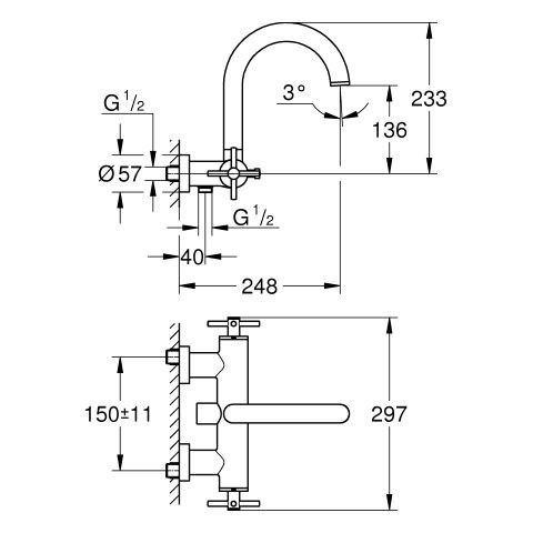 Thermostatische Mengkraan Bad Douche Grohe Atrio Mengkraan Bad Brushed Hard Graphite