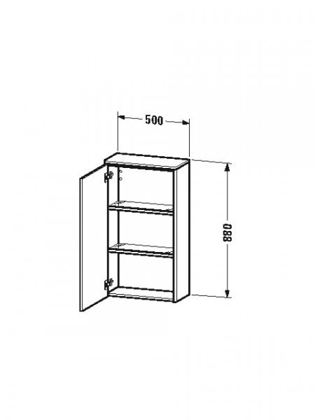 Duravit Zijkasten XSquare 236 mm XS1303