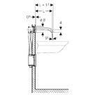 Geberit Piave elektronische wandwastafelkraan koud voor generator 17cm chroom 116.265.21.1