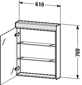 Duravit Spiegelkast Wit LM783