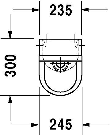 Duravit Starck 3 Urinoir Verdekte toevoer (827250)