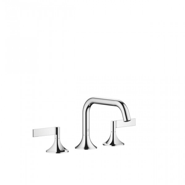 Mélangeur Lavabo à Poser Dornbracht VAIA 3 trous, Garniture de Vidage 144mm Chromé 20705819-00