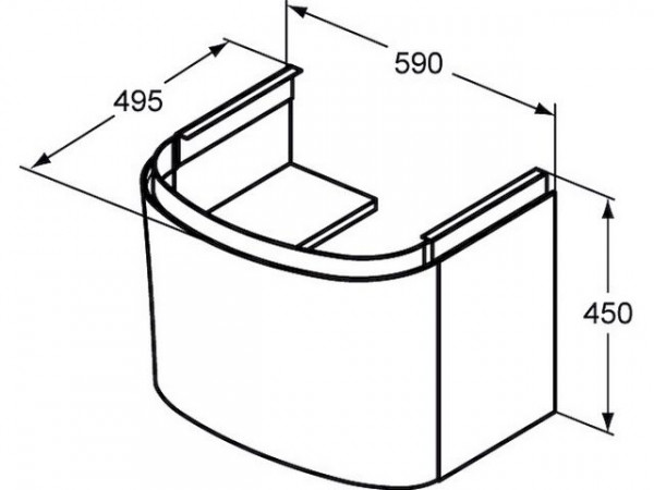 Ideal Standard DEA Lade voor T7850 zonder front