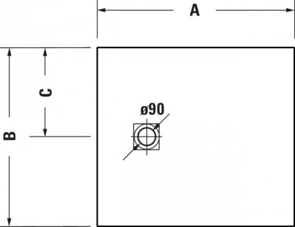 Duravit Sustano douchebak 100x70cm Mat Crème 720272620000000