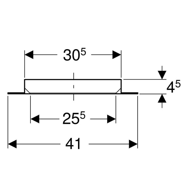 Geberit Overloop Zwart