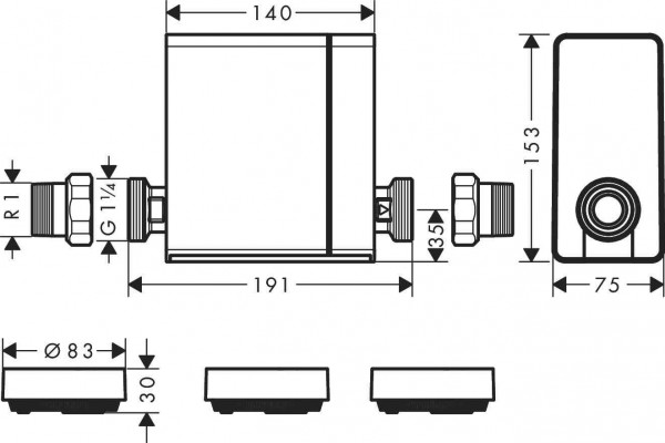 Hansgrohe Pontos Water Management Chroom