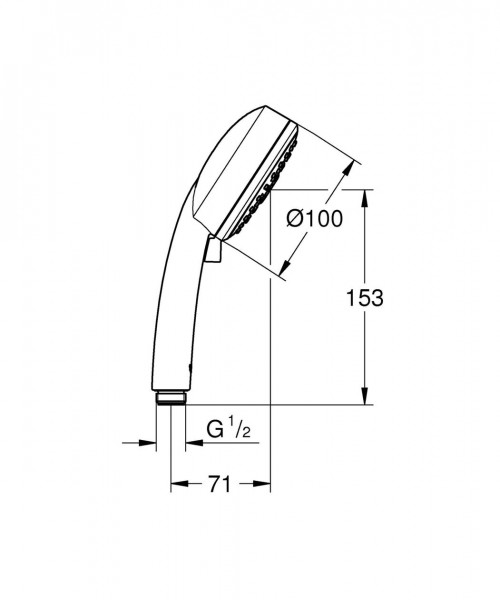 Grohe Handdouche 3 stralen Tempesta Cosmopolitan 100 Chroom 27572002