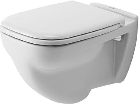 WC Suspendu Duravit D-Code à fond plat Blanc Hygiene Glaze fond plat 2210092000