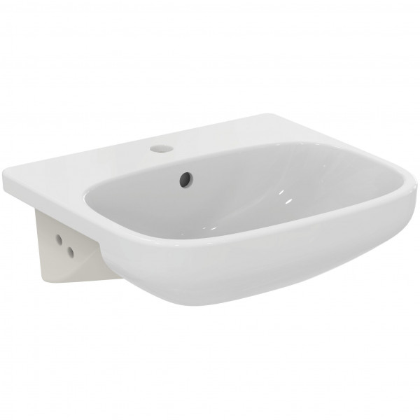 Vasque Semi Encastrée Ideal Standard i.life A 1 trou, avec trop-plein 500x440x170mm Blanc