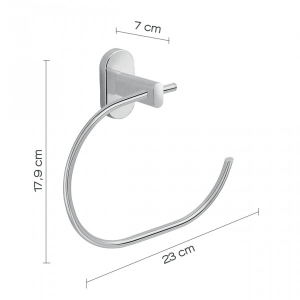 Gedy Handdoekring G-FEBO Chroom