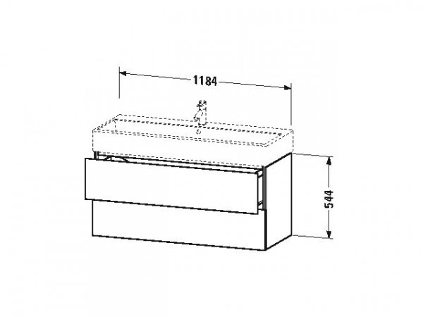 Duravit Wastafelmeubels L-Cube 544x459mm