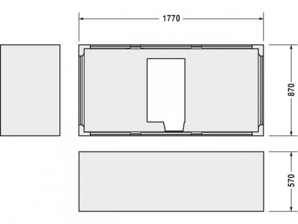 Duravit Badpaneel Starck Wit Polystyreen 792400000000000