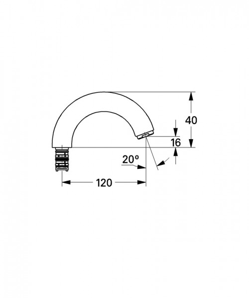 Grohe Kraanuitloop draaibaar 13014000