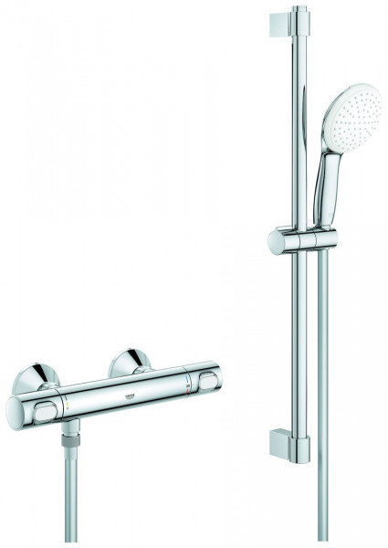 Ensemble De Douche Grohe Grohtherm 500 Mitigeur Thermostatique 600mm Chromé 34796001