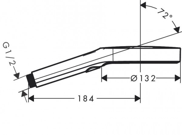 Hansgrohe Rainfinity handdouche 13cm 9L mat zwart 26865670