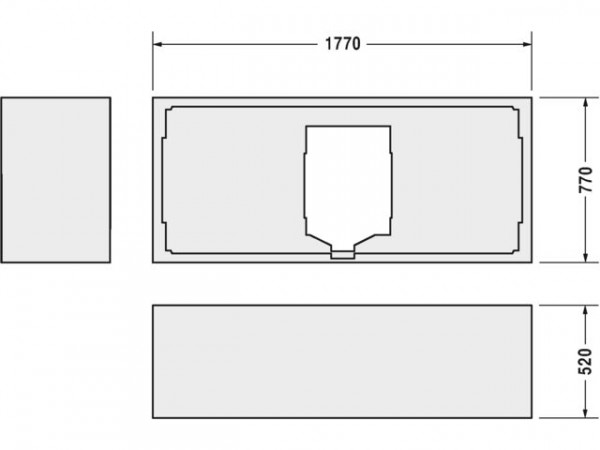 Duravit Badpoten D-Code voor badkuip 700101 Wit Polystyreen 790475000000000