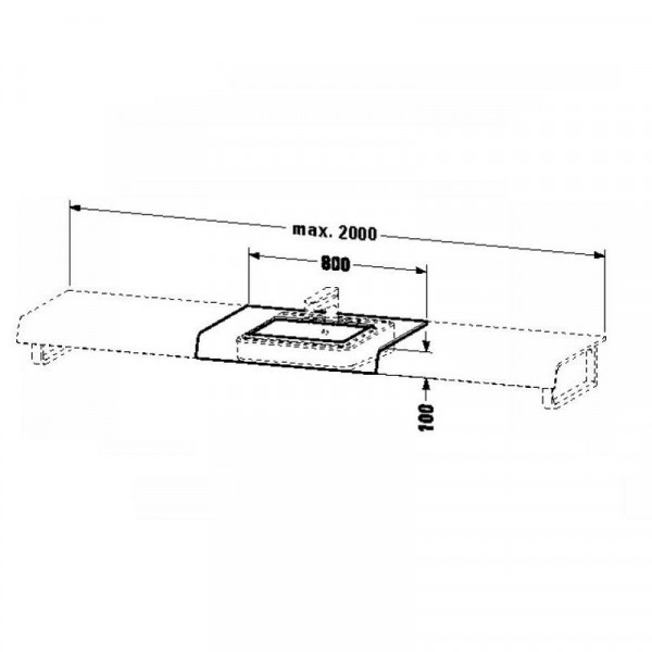 Duravit DuraStyle Console 550 mm (DS828C014)