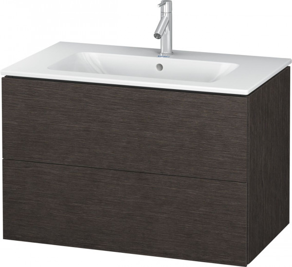 Meuble Pour Lavabo Encastrable Duravit L-Cube suspendu 820x481 mm Chêne Foncé Brossé LC624107272