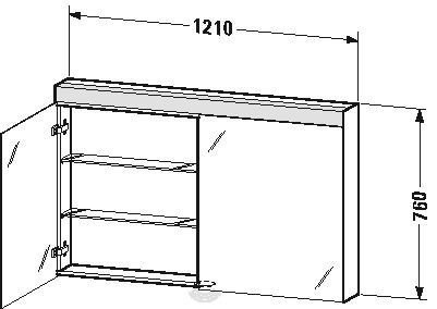 Duravit Spiegelkast Wit LM7843000000