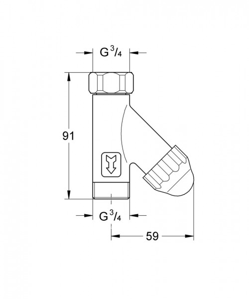 Grohe Bovendeel 1/2" 41806000