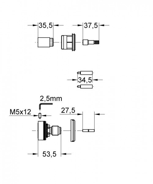 Grohe Onderdelen sanitaire kranen 47367000