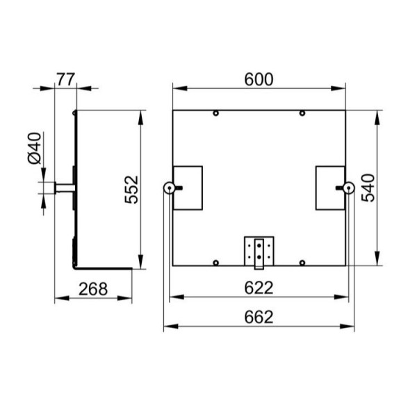 Keuco Grote Badkamerspiegel wartel Plan Care 600x540mm