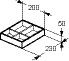 Ideal Standard CONCA Compartiment intérieur pour petit tiroir Anthracite