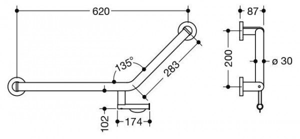 Hewi Badgreep Hoek System 900