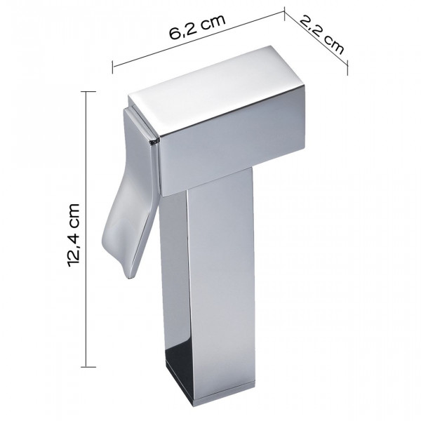 Gedy Handdouche WC G-SPRAY 124x22x62mm Chroom