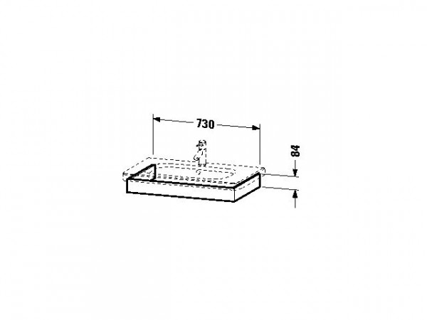 Duravit DuraStyle Hoofdband voor wastafel 730 mm