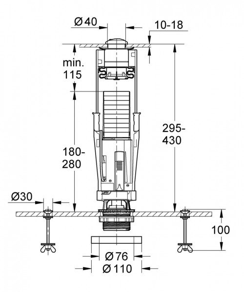 Grohe Bedieningspaneel Toilet Skate (42303)