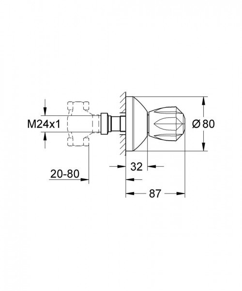 Grohe Atlanta Opbouwdeel 19831000