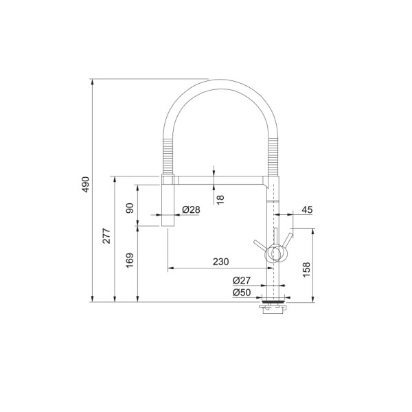 Franke Keukenkraan Met Handdouche Lounge Chroom 10138