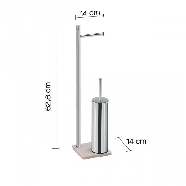 Toiletrolhouder Gedy SEUL PIANTANA Beige