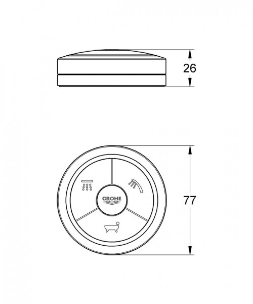 Grohe Handgreep Allure Brilliant 48131000