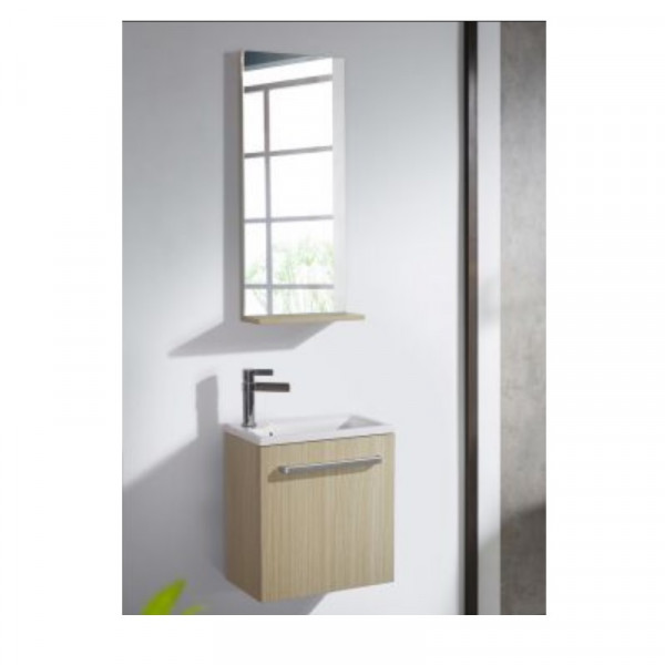 The Bath Collection Badkamermeubel Set NIZA Wastafel, meubilair en spiegels 440x250x470mm
