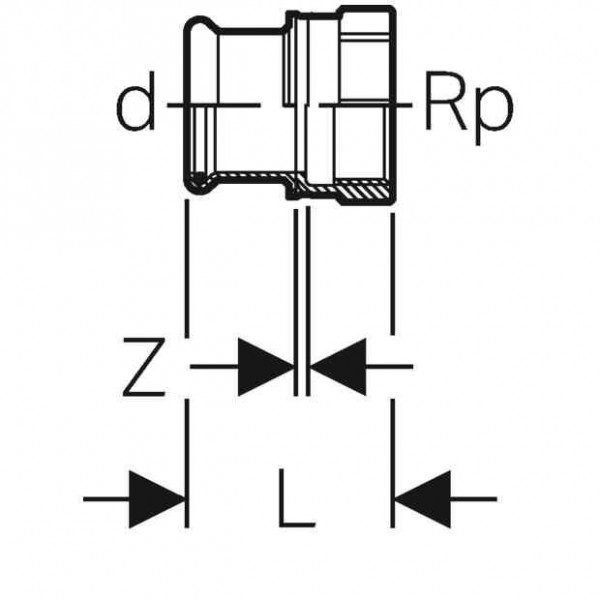 Geberit Overgangsaansluiting Mapress (31826)