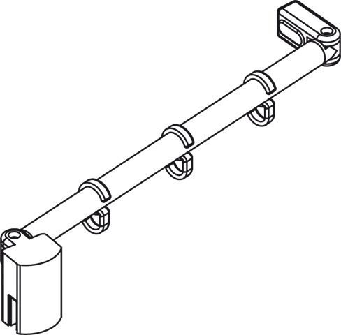 Kermi PASA XP Barre de stabilisation Chromé ZDSSVSSPX070ZK