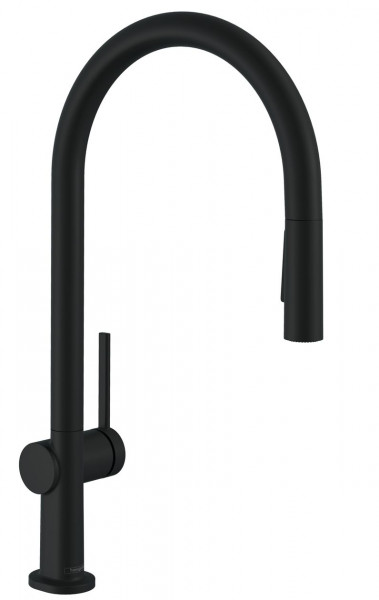 Mitigeur Cuisine Hansgrohe Talis M54 210 Douchette extractible 2 jets sBox 435x236x100mm Noir mat