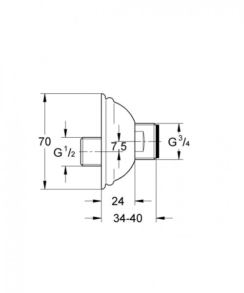 Grohe S - koppeling (12024)