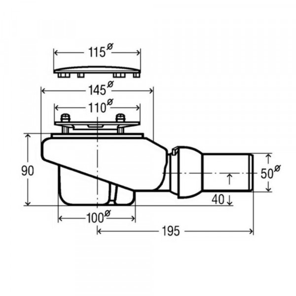 Villeroy en Boch Subway Infinity Afvoer Tempoplex Plus (922500)