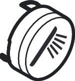 Bouton pression Hansgrohe Pommeau de Douche Blanc Symbol