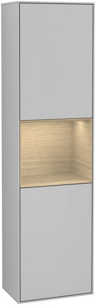 Villeroy en Boch Hoge Badkamerkast Finion 2 deuren 1515x420mm 1 LED