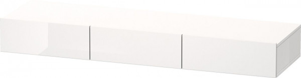 Duravit DuraStyle Etagère Salle de Bain avec tiroirs 1500 x 440 mm (DS82720) Blanc brillant