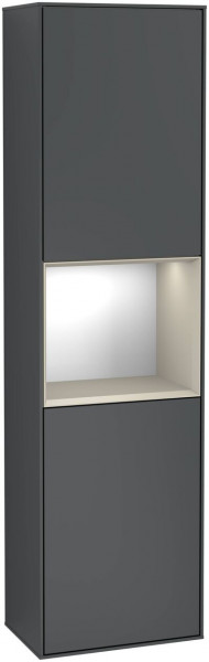 Villeroy en Boch Hoge Badkamerkast Finion 2 deuren 1515x420mm 3 LED